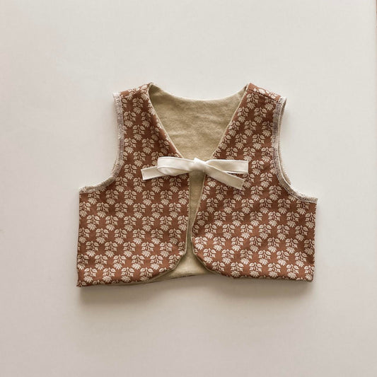 Children’s Vest in Ochre