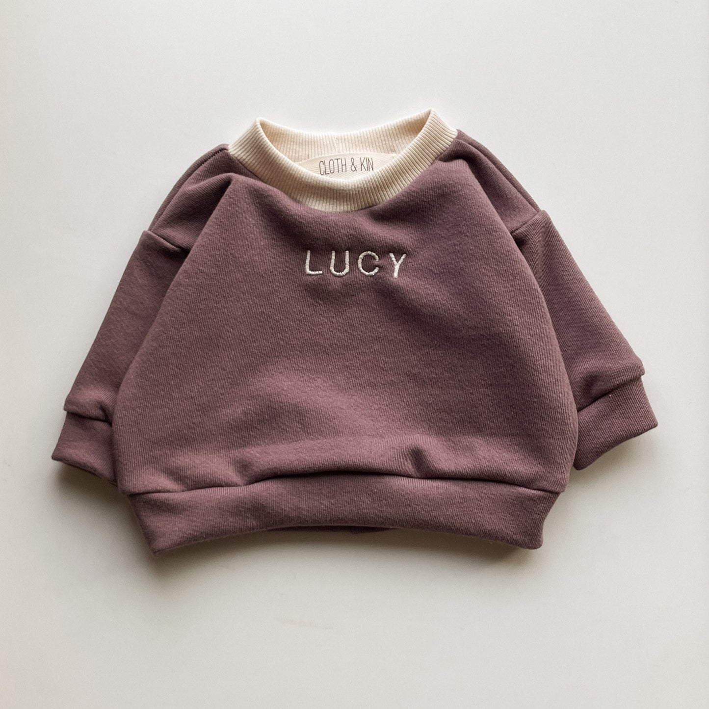 Custom Name Crewneck in Violet