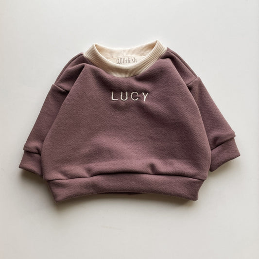 Custom Name Crewneck in Violet