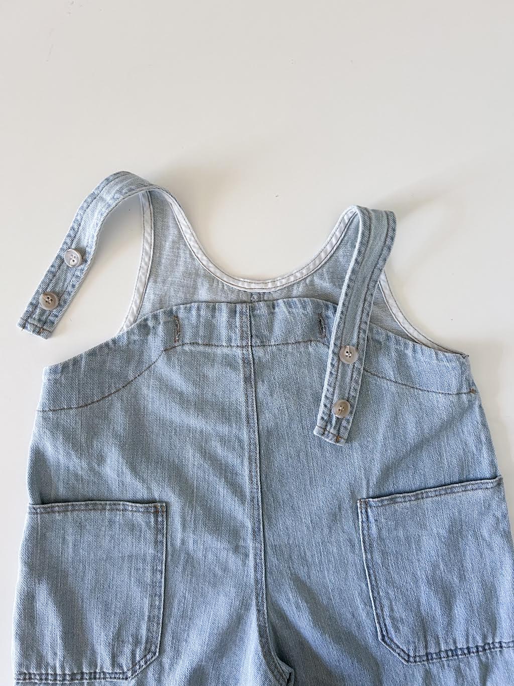 .  Short Denim Overalls