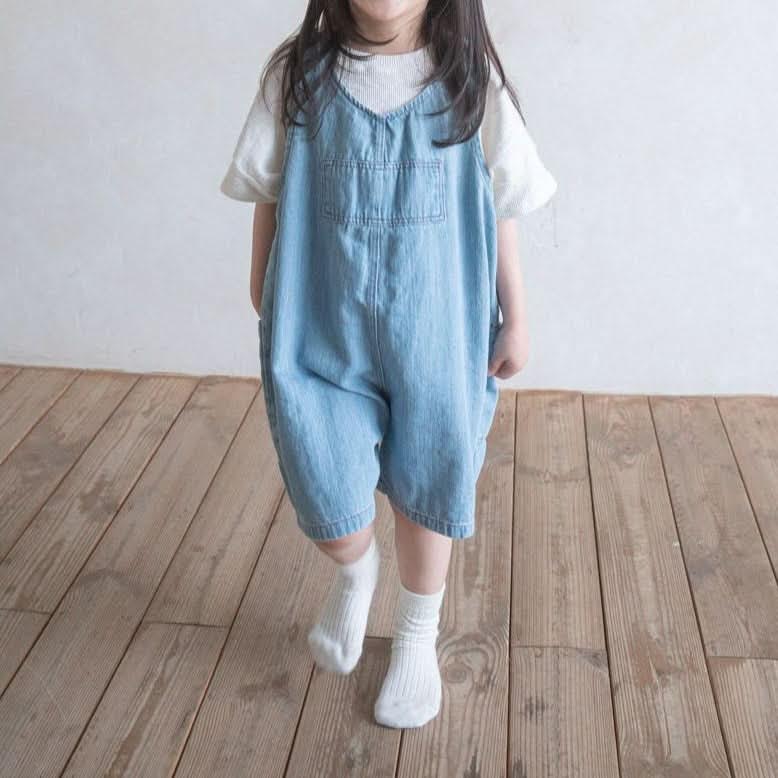 .  Short Denim Overalls