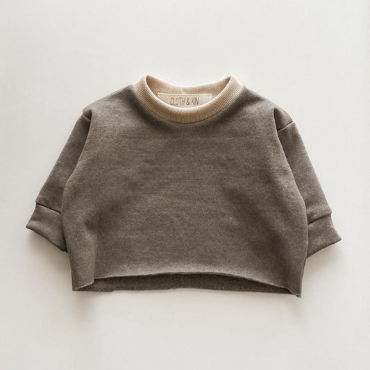 +  Recycled Cotton Crewneck in Rosemary