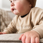 Custom Name Crewneck in Wheat