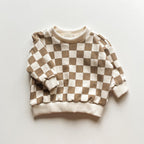 . Crewneck in Brown Checks