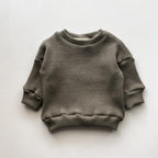 . Pine Waffle Oversized Crewneck