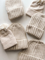 . Chunky Knit Hat in Almond