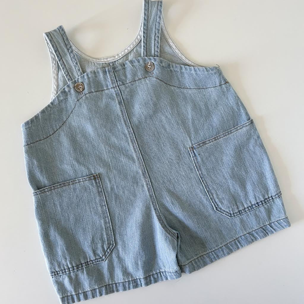 .  Short Denim Overalls