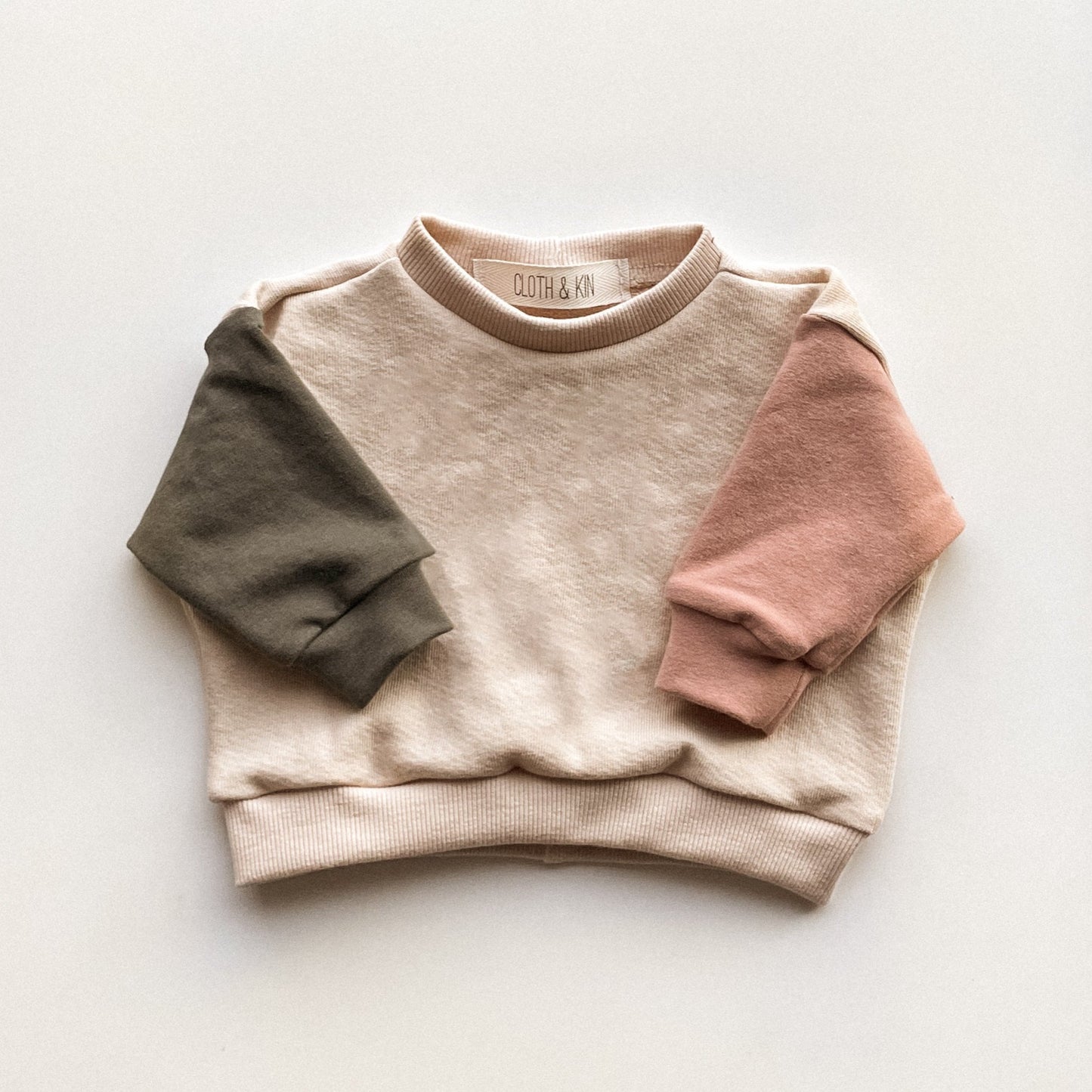 Fir + Roseclay Crewneck