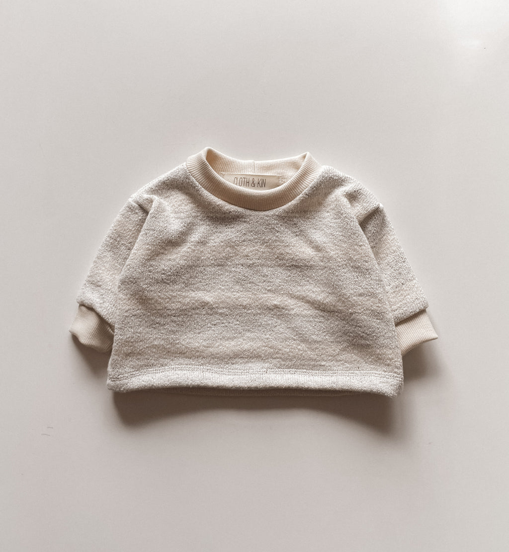 . Faded Stripe Boxy Crew