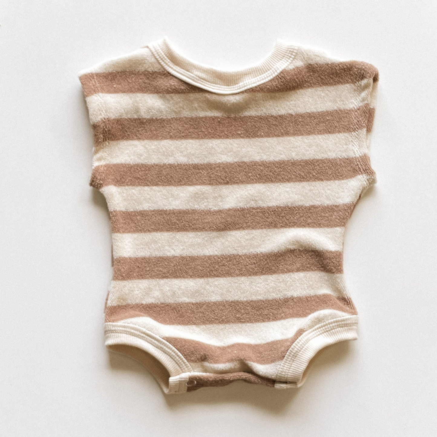 Terry Romper in Stripes