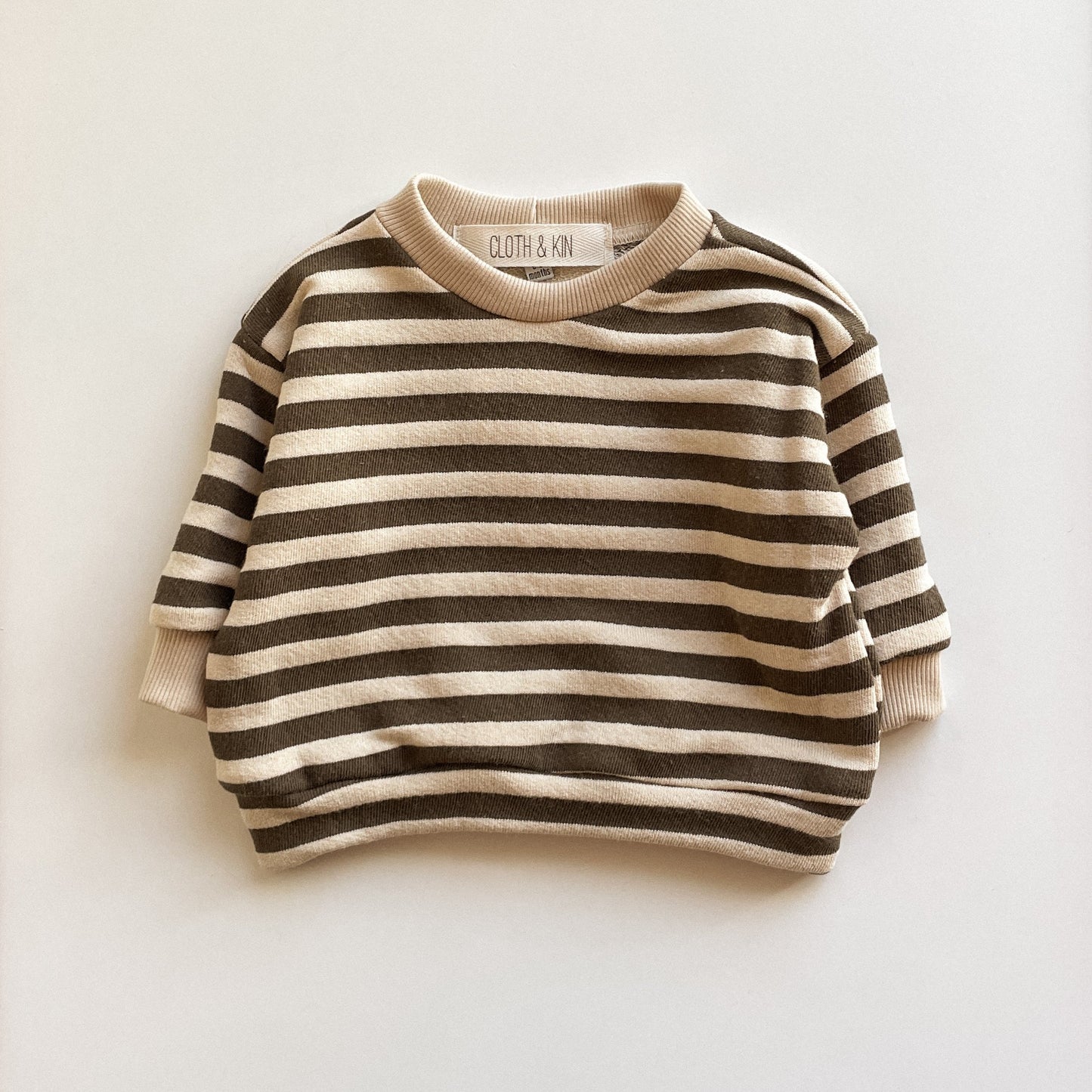 Mocha Lines Crewneck