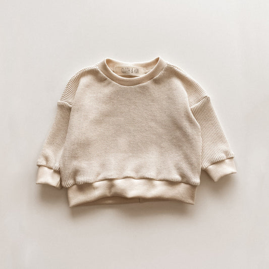 Cream Waffle Crewneck